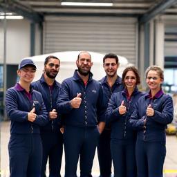 Our happy logistics team